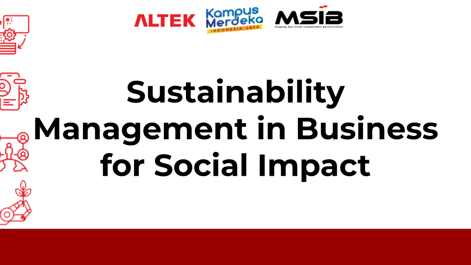 Sustainability Management in Business for Social Impact